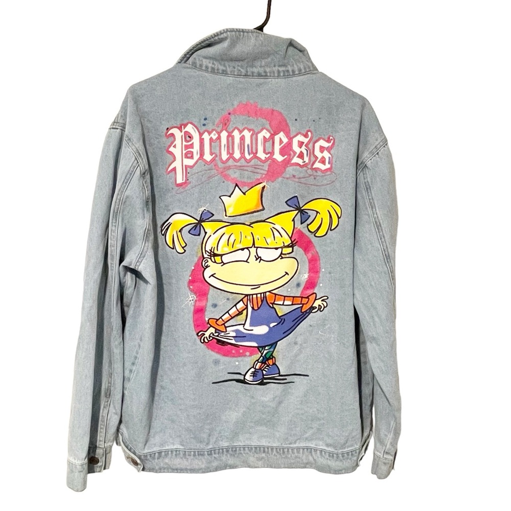 Nickelodeon Rugrats Angelica Size XL Princess Jean Denim Jacket Cotton‎ Coat